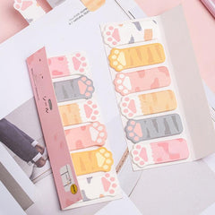 1pc Cat Paw Sticky Note School Office Supplies