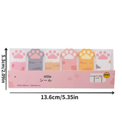 1pc Cat Paw Sticky Note School Office Supplies