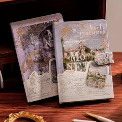 1pc 3 Themes 118Sheets 236Pages Painted Inside Notebook Journal Book Hardcover