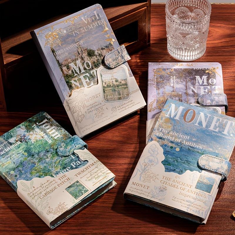 1pc 3 Themes 118Sheets 236Pages Painted Inside Notebook Journal Book Hardcover