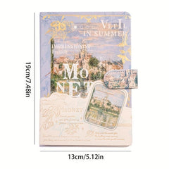 1pc 3 Themes 118Sheets 236Pages Painted Inside Notebook Journal Book Hardcover