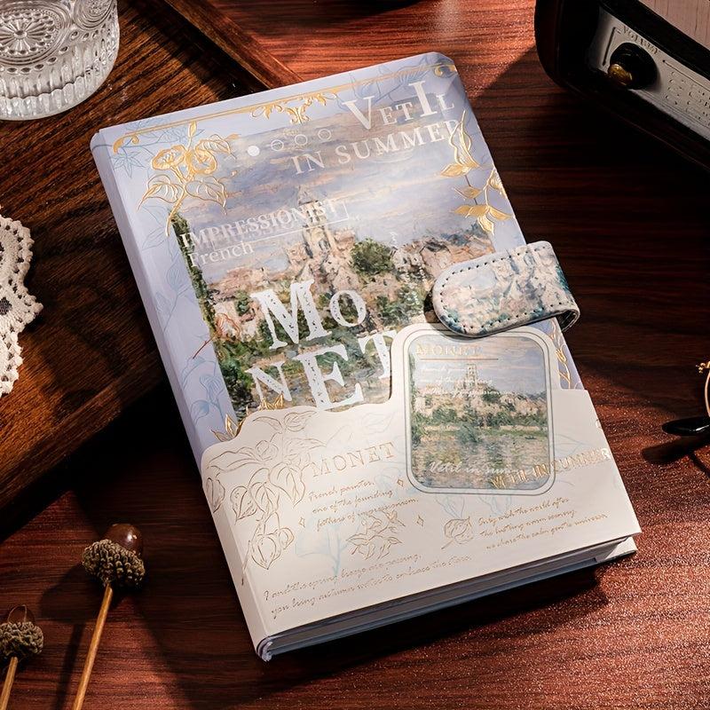 1pc 3 Themes 118Sheets 236Pages Painted Inside Notebook Journal Book Hardcover