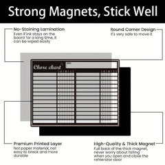 Magnetic Whiteboard Reward Chore Chart Dry Erase Refrigerator