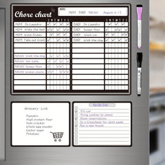 Magnetic Whiteboard Reward Chore Chart Dry Erase Refrigerator