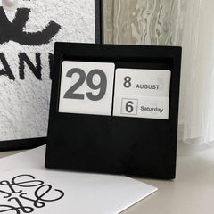 Perpetual Calendar Mini DIY Desktop Calendar Office Desktop Decoration