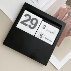 Perpetual Calendar Mini DIY Desktop Calendar Office Desktop Decoration