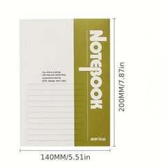 10pcs Thickened Notebook Notepad For College Students Stationery