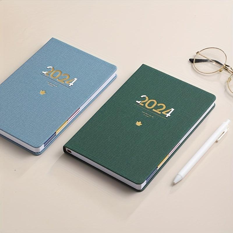 A5 English Schedule Book Embossed Notebook Daily Plan Notepad