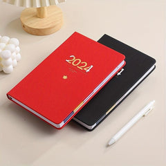 A5 English Schedule Book Embossed Notebook Daily Plan Notepad