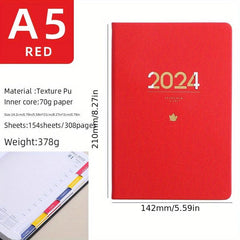 A5 English Schedule Book Embossed Notebook Daily Plan Notepad