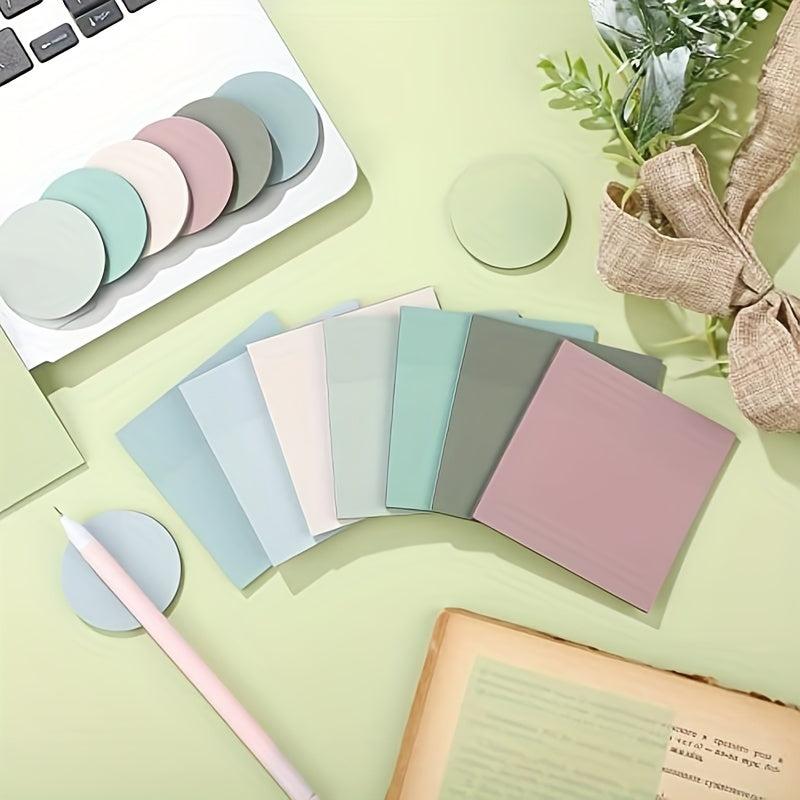 Pastel Clear Sticky Notes Translucent Labels 8 Colors