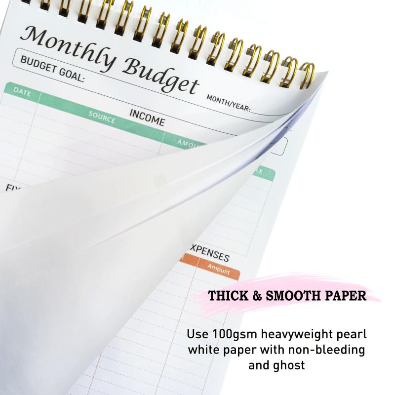 Monthly Budget Planner Notepad Expense Tracker Notebook
