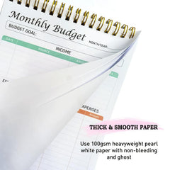 Monthly Budget Planner Notepad Expense Tracker Notebook