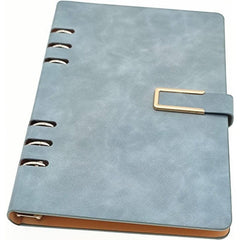 A5 PU Leather 6 Rings Binder Notebook 100 Sheets