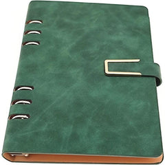 A5 PU Leather 6 Rings Binder Notebook 100 Sheets