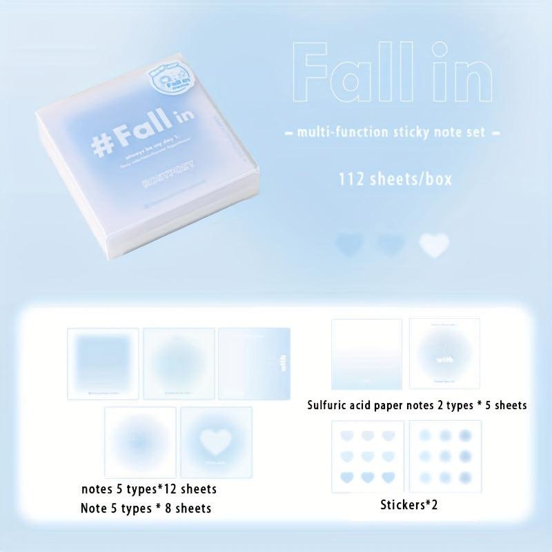 Gradient Sulfuric Acid Sticky Notes Boxed Note Book