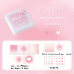 Gradient Sulfuric Acid Sticky Notes Boxed Note Book