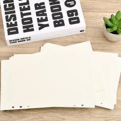 A5 Refill Paper 160 Sheets Notepad Set 6 Ring Binder Blank Inserts Notebook
