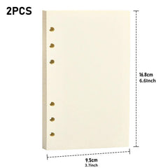 A5 Refill Paper 160 Sheets Notepad Set 6 Ring Binder Blank Inserts Notebook