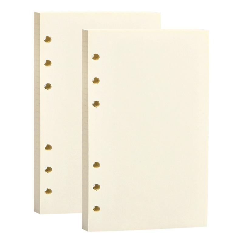 A5 Refill Paper 160 Sheets Notepad Set 6 Ring Binder Blank Inserts Notebook
