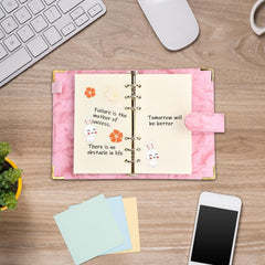 A5 Refill Paper 160 Sheets Notepad Set 6 Ring Binder Blank Inserts Notebook
