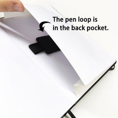 Dotted Journal Bullet Notebook Vegan Leather 160Gsm Thick Paper, Inner Pocket