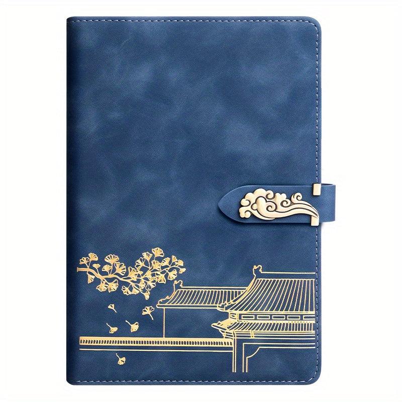 A5 Notebook 200 Pages Cloud Buckle Forbidden City Horizontal Line Portable