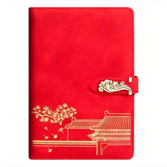 A5 Notebook 200 Pages Cloud Buckle Forbidden City Horizontal Line Portable