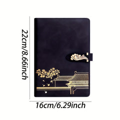 A5 Notebook 200 Pages Cloud Buckle Forbidden City Horizontal Line Portable