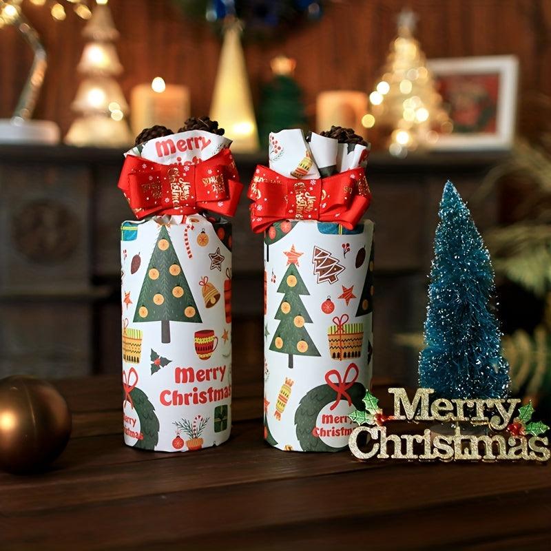 10pcs Christmas Wrapping Paper Birthday Gift Arts Crafts Decor
