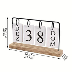 Nordic Desktop Decoration Wooden Calendar Crafts