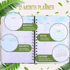 2023 Weekly & Monthly Planner Notebook - Student Time Management