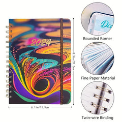 2023 Weekly & Monthly Planner Notebook - Student Time Management