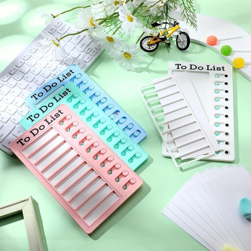 4 Pack Chore Chart To Do List Plastic Checklist Home Routine Planning