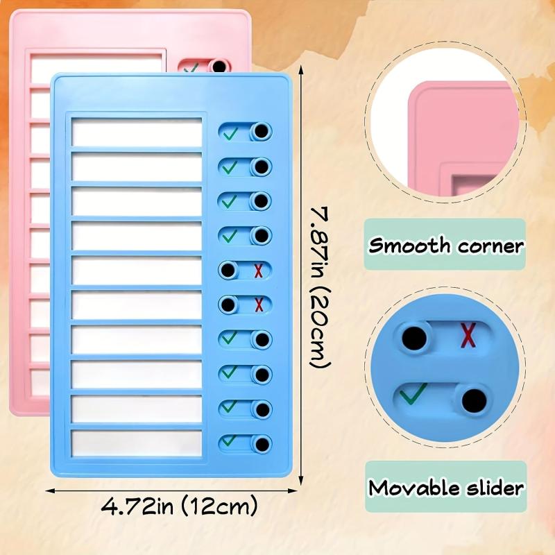 4 Pack Chore Chart To Do List Plastic Checklist Home Routine Planning