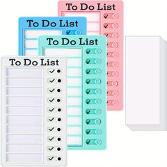 4 Pack Chore Chart To Do List Plastic Checklist Home Routine Planning