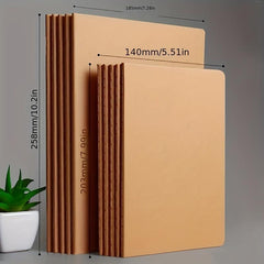 Retro Notebook 36 Sheets 72 Pages A5 & B5 Sizes