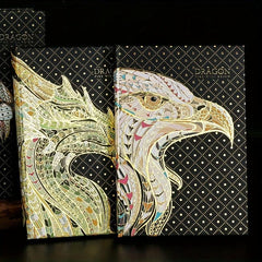 Embossed Gilded Hardcover Notebook with European Retro Pages