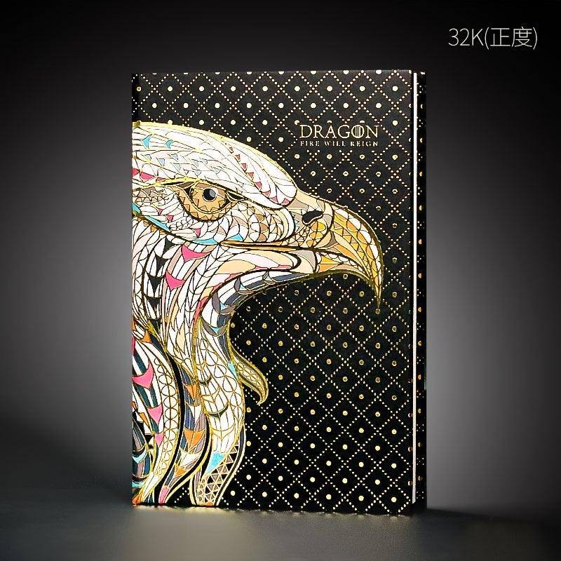 Embossed Gilded Hardcover Notebook with European Retro Pages
