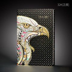 Embossed Gilded Hardcover Notebook with European Retro Pages