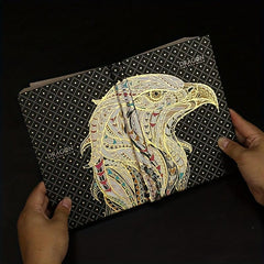 Embossed Gilded Hardcover Notebook with European Retro Pages