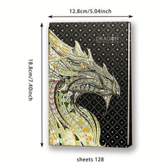 Embossed Gilded Hardcover Notebook with European Retro Pages