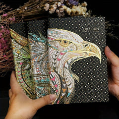 Embossed Gilded Hardcover Notebook with European Retro Pages