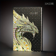 Embossed Gilded Hardcover Notebook with European Retro Pages