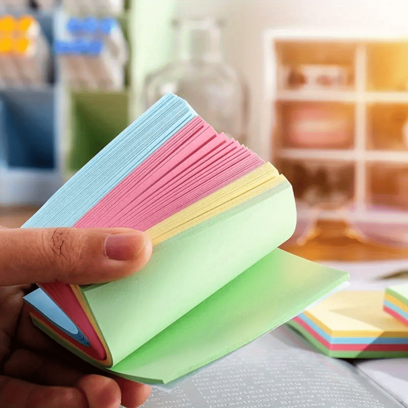 Colorful Sticky Notes 7.62x7.62 cm - Basic Office Supplies