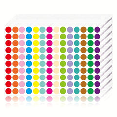 1400 Pcs 1.27 Cm Color Coding Labels Circle Dot Stickers
