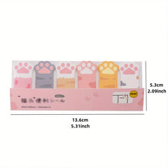 Cartoon Cat's Paw Sticky Notes 120 Sheets
