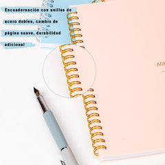 Spanish A5 Weekly Planner Notebook - School & Office Stationery