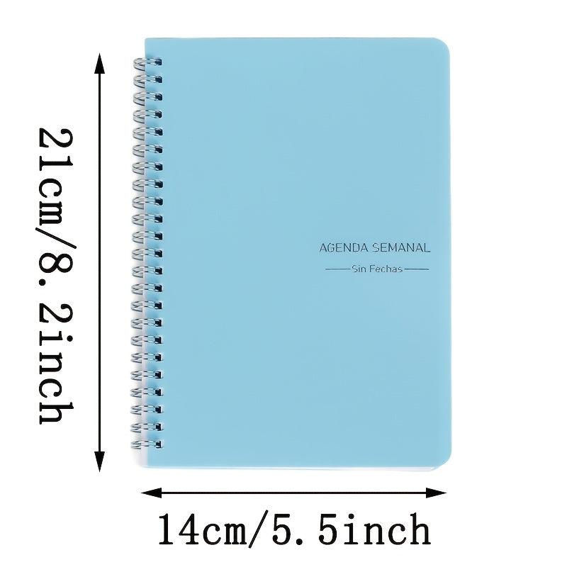 Spanish A5 Weekly Planner Notebook - School & Office Stationery