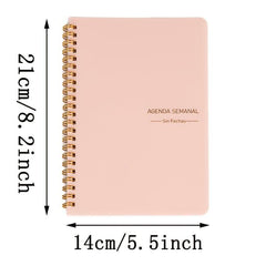 Spanish A5 Weekly Planner Notebook - School & Office Stationery